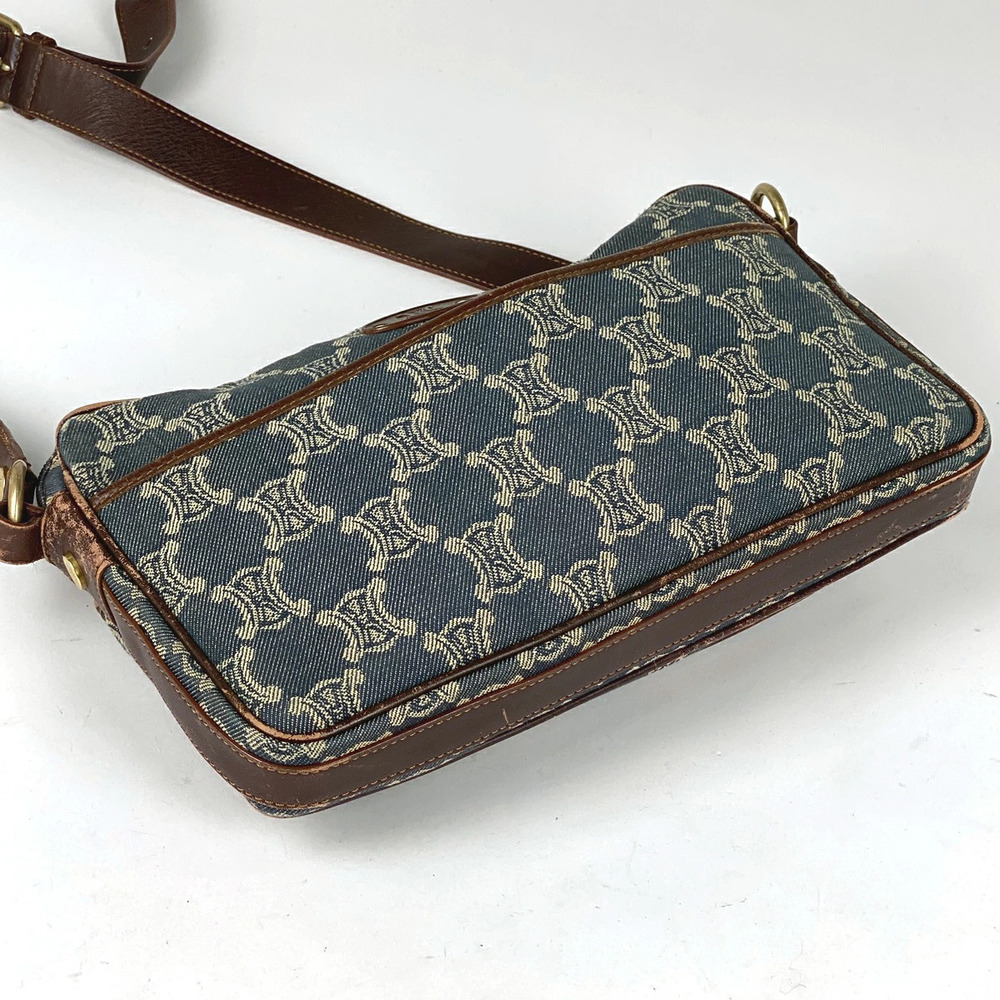 Celine denim bag crossbody Macadam Paris blue shoulder